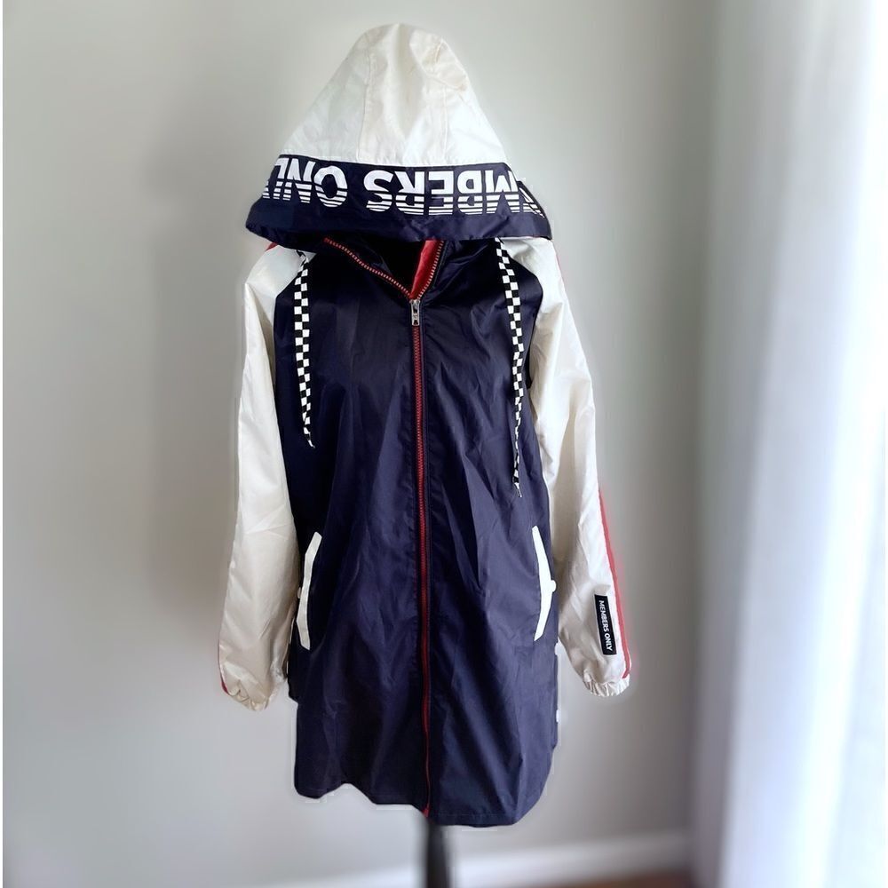 MEMBERS ONLY 90s Colorblock Winter Rain Parka  Jacket Size S - Picture 10 of 11